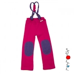 Manymonths Woll-Hose mit Trägern (Hazel Pant) Lilac Rose | XL