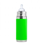 Pura Baby Isolierflasche 260 ml Weithalssauger Green | .