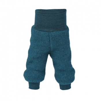 Engel Baby-Hose Wolle, Fleece Petrol Melange x | 50/56