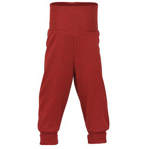 Pantalon long à large ceinture laine Rot melange 060 | 86/92