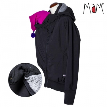 MaM SoftShell Tragejacke Black/Rock Grey | M