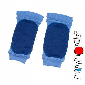 ManyMonths Woll-Knieschoner (Lightly Padded Knee Tubes) Provence Blue | S/M/L