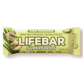 Lifebar Superfoods - Chia + Pistachio ROH BIO 