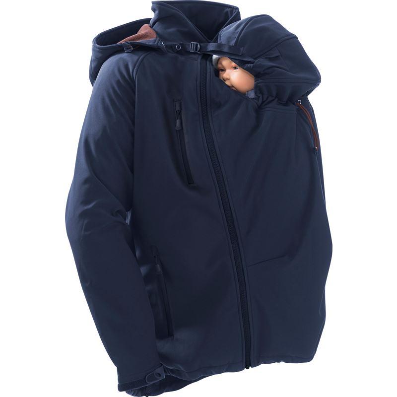 Veste de portage homme softshell Mamalila - Noir